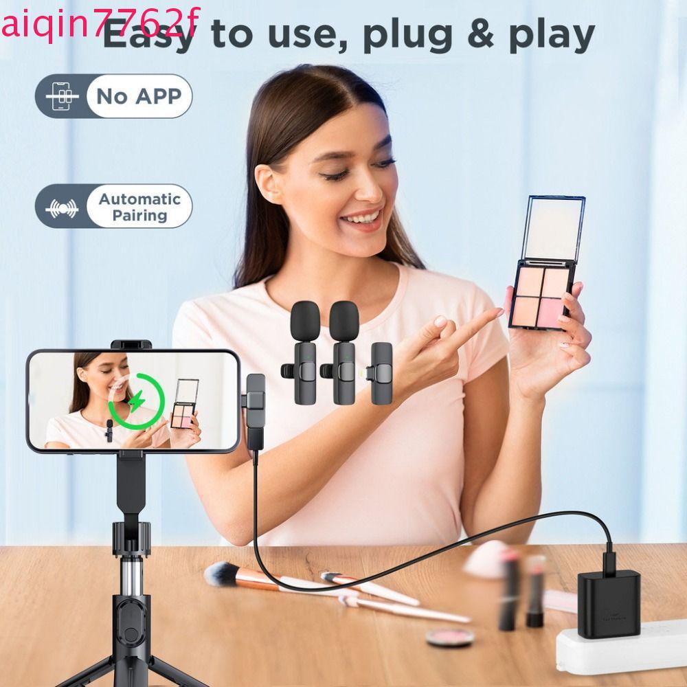 AIQINF Mini Ve Áo Mic, Micro Lavalier Mini K9 Chuyên Nghiệp Di Động, Mic Phát Sóng Trực Tiếp Giảm Ti