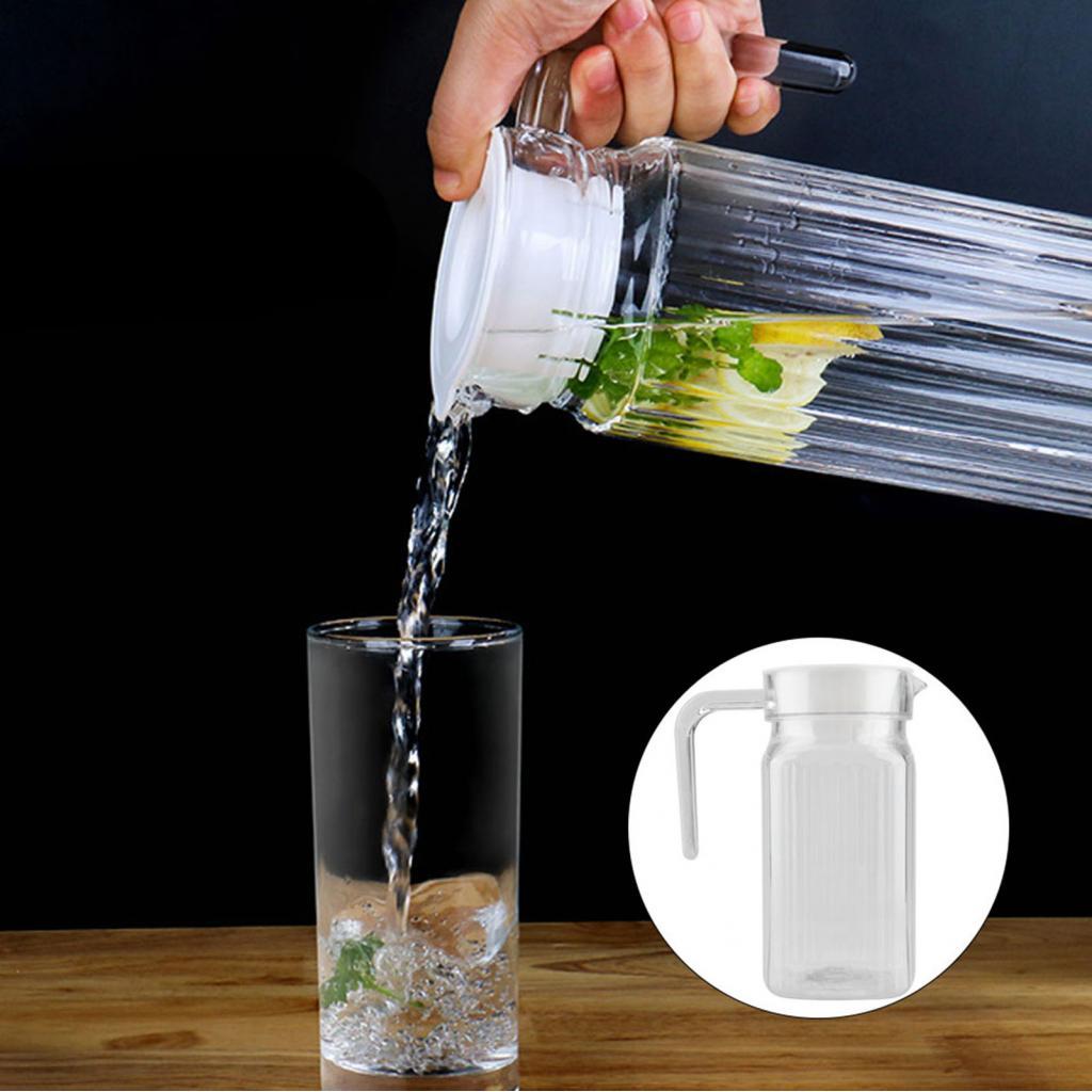 Tomvorks Chai Acrylic Trong Suốt 500Ml - Bình Nước Đá Lạnh Có Nắp Đậy Bình Carafe Cho Quầy Bar Tại N