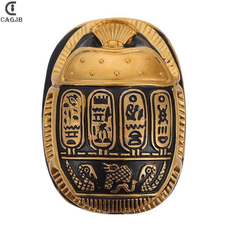 [CAGJB] Bùa hộ mệnh Ai Cập cổ đại Hình động vật Scarab Trang trí độc đáo Scarab Beetle Lưu niệm Tượn