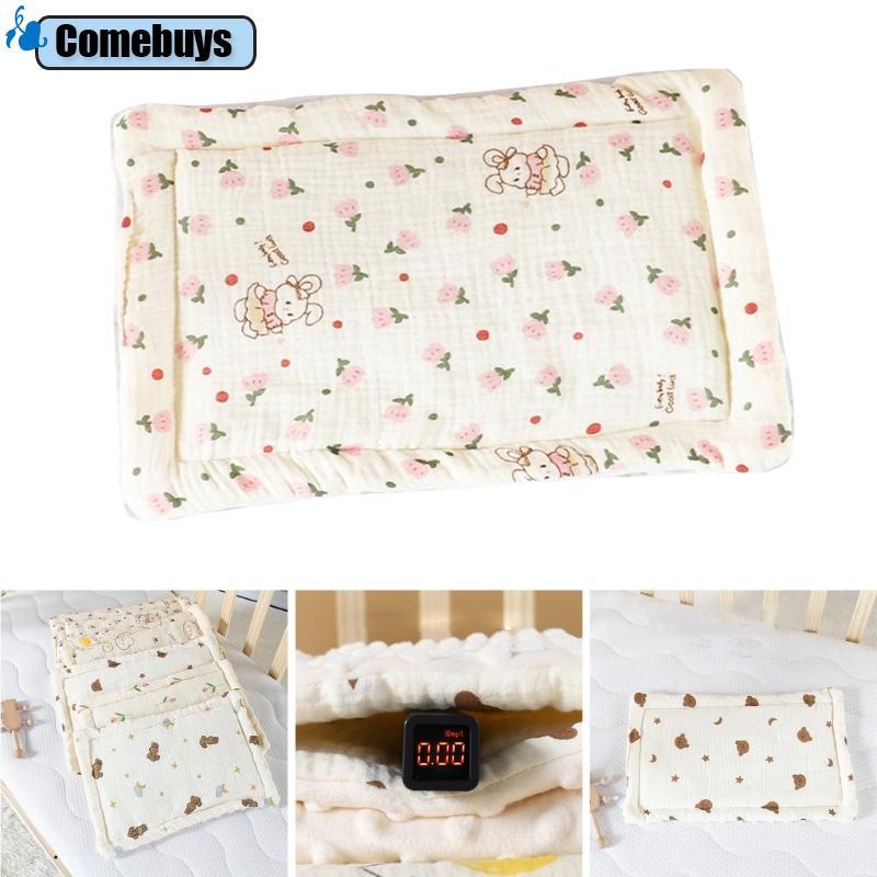 Soft Breathable Cotton Baby Pillow Ergonomic Infant Pillow for Comfortable Rest