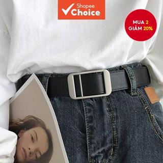 Thắt lưng da không lỗ Unisex - Khóa hợp kim có thể điều chỉnh PU Thiết kế bề mặt mịn màng cho quần jean / thông thường