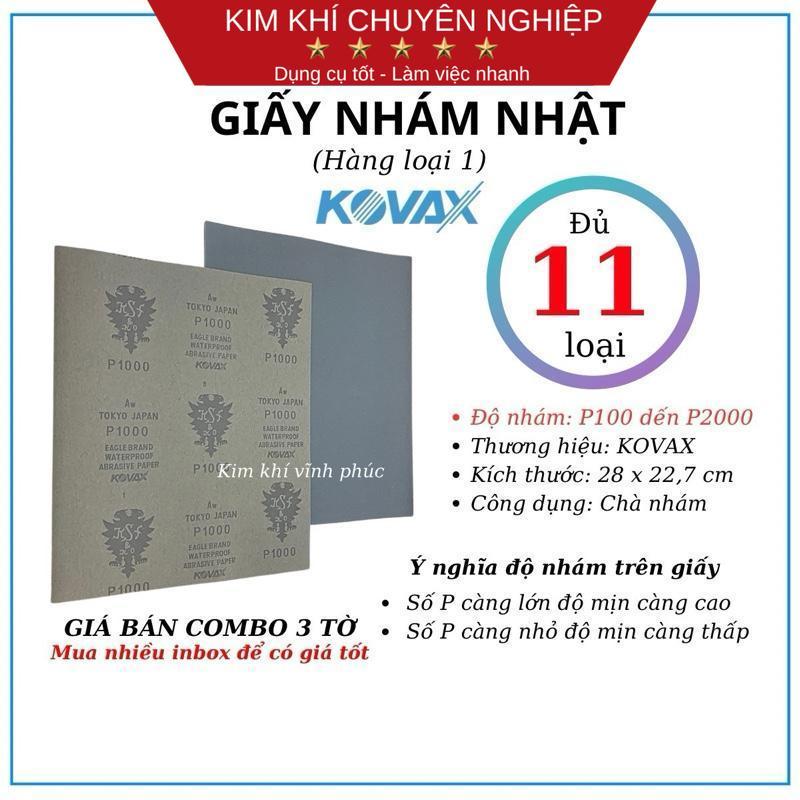 Giấy nhám nhật kovax chính hãng đầy đủ độ nhám từ p100 đến p2000