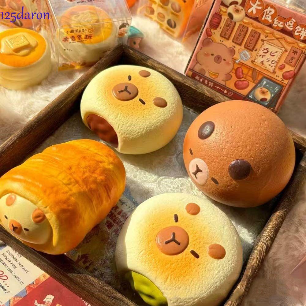 Đồ chơi bóp bánh mì DARON1, Đồ chơi thần tài mô phỏng Đồ chơi Squishy Capybara, Kawaii Sticky Soft R