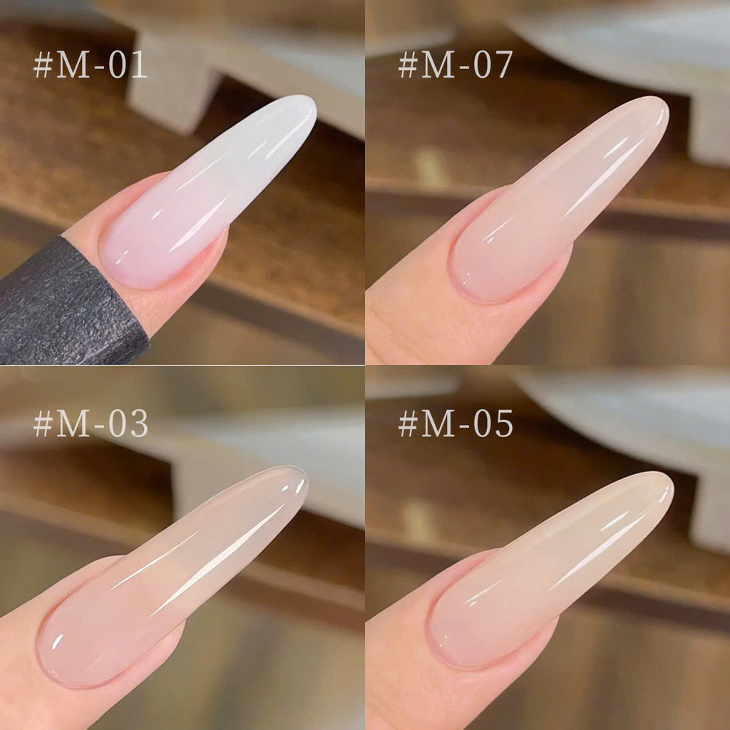 Gel Nude Ombre 'Glow Up' - Trong Suốt Sáng Da Phong Cách Hàn Quốc Thanh Lịch