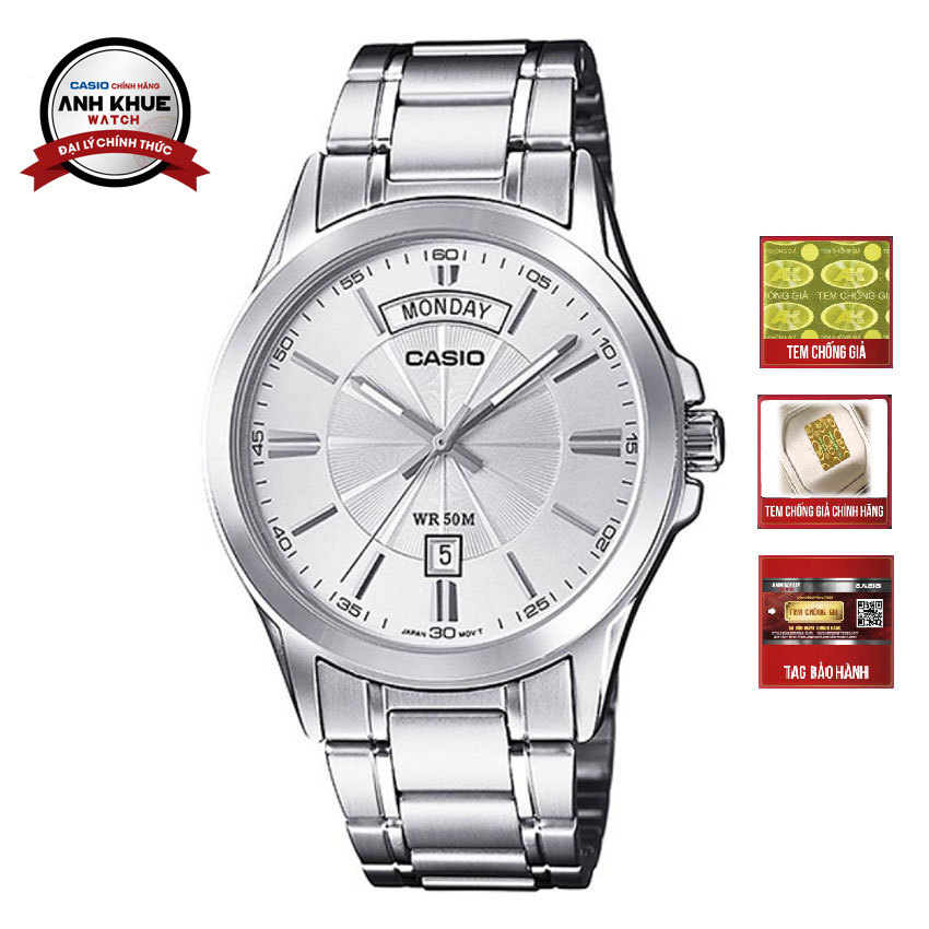 Đồng hồ nam Casio MTP-1381D-7AVDF dây kim loại
