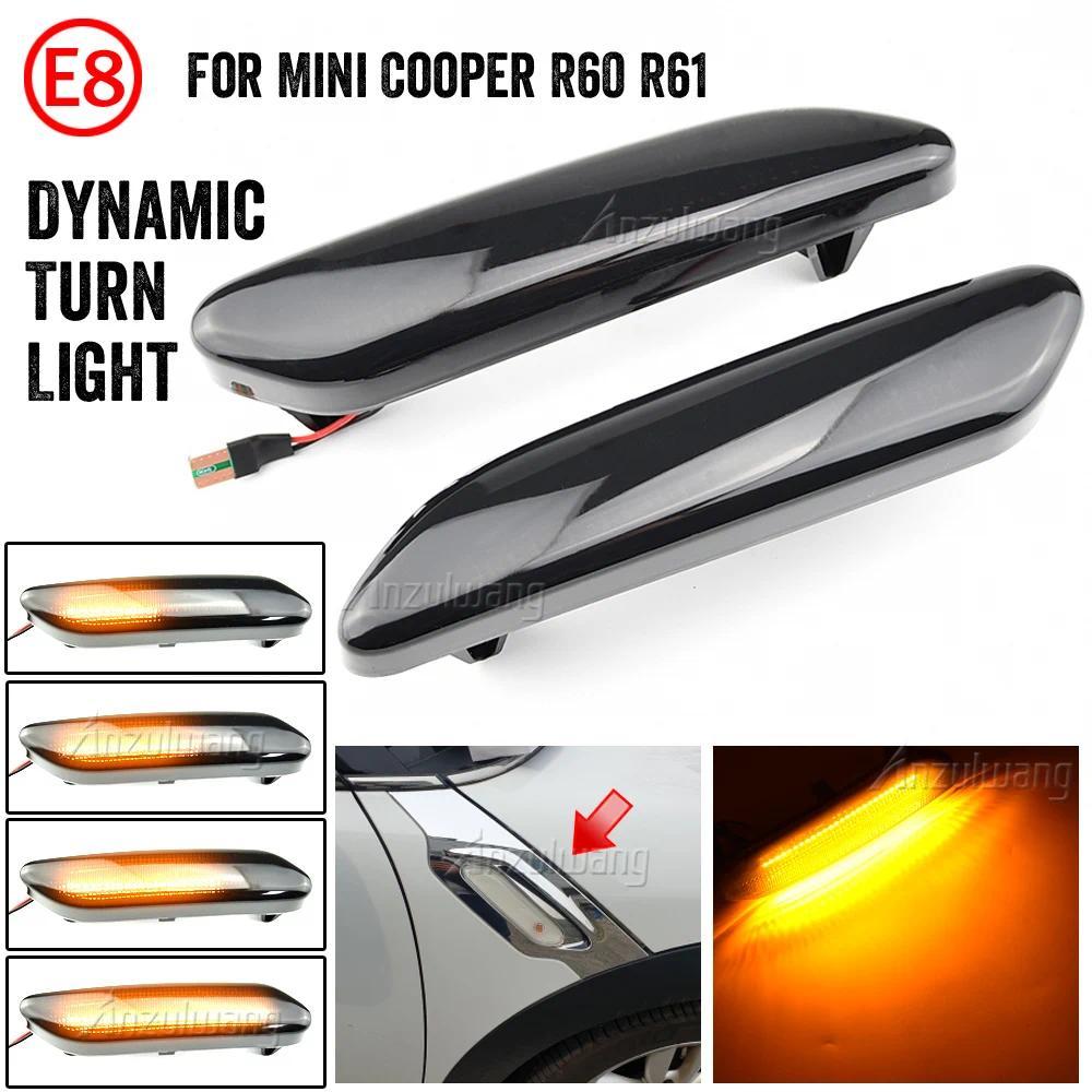 Đèn đánh dấu bên Đèn LED năng động Đèn báo nhấp nháy Blinker cho Mini Cooper R60 Countryman R61 Pace