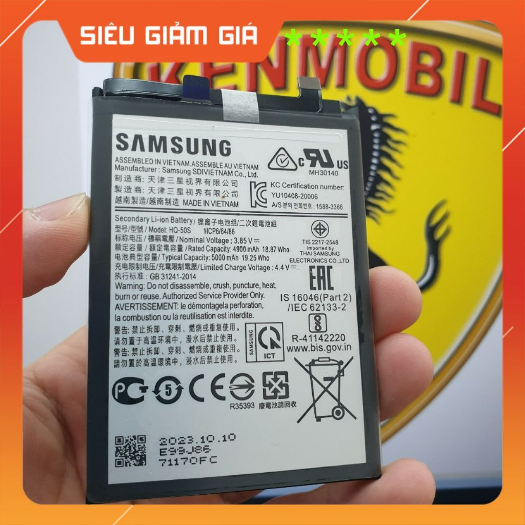 Pin ZIN SS Model HQ50S Dùng Cho A02S / A025F, mới 100% (bảo hành 3 tháng)