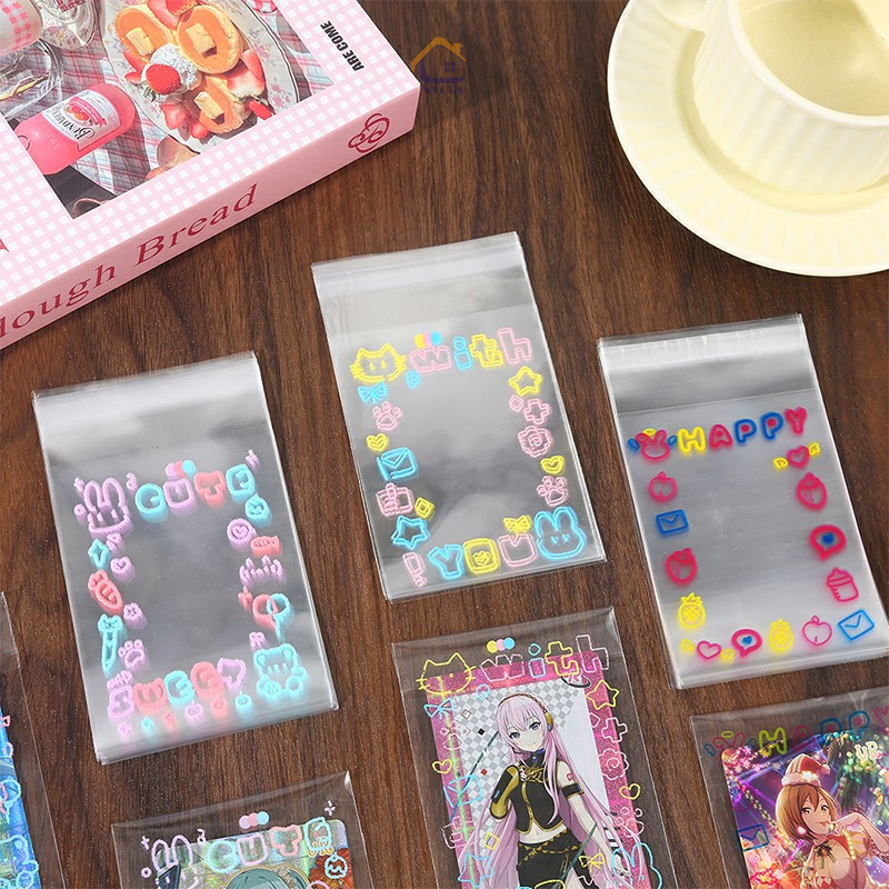 COD🌼🌼50 Chiếc Túi Bóng Kính Bale Nơ , Túi Bóng Kính Xoắn , Túi Bóng Hoạ Tiết