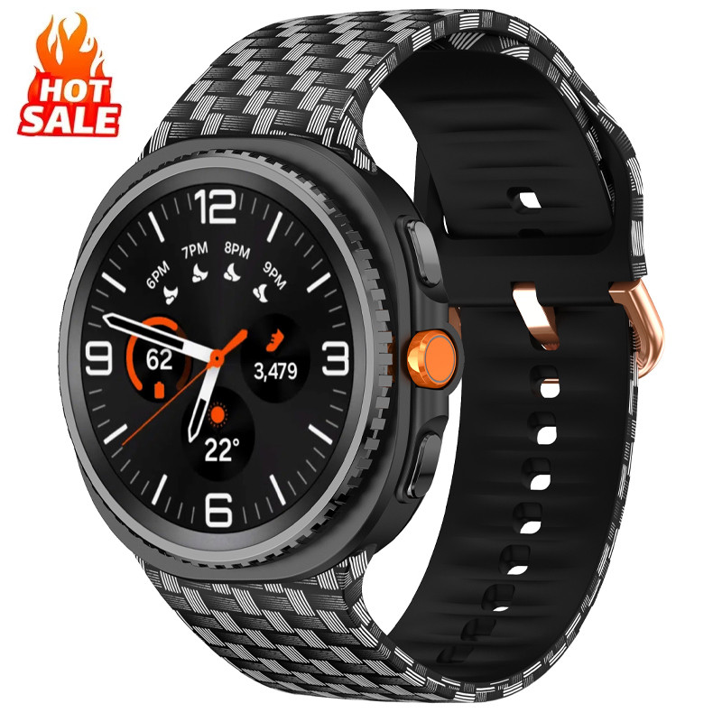 In Dây Đeo Silicon Cho Samsung Watch 8 Band Galaxy Watch 8 Classic Watchband Thay Thế Không Khoảng C