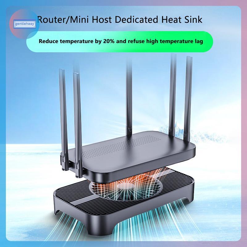 GG USB Router Giá Đỡ Làm Mát Cho Mini PC Wifi Router Modem TV BOX STB Di Động Đĩa Cứng Laptop Quạt L