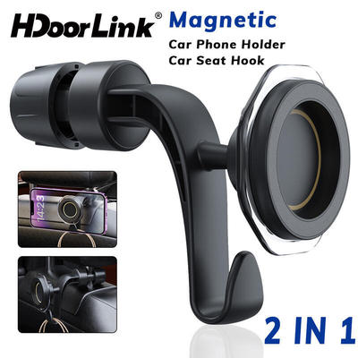 HdoorLink Giá Đỡ Điện Thoại Ô Tô Từ Tính Có Móc Ghế Ô Tô Cho Ghế Sau Xe Ghế Sau Tựa Đầu Móc Giá Đỡ Điện Thoại Di Động