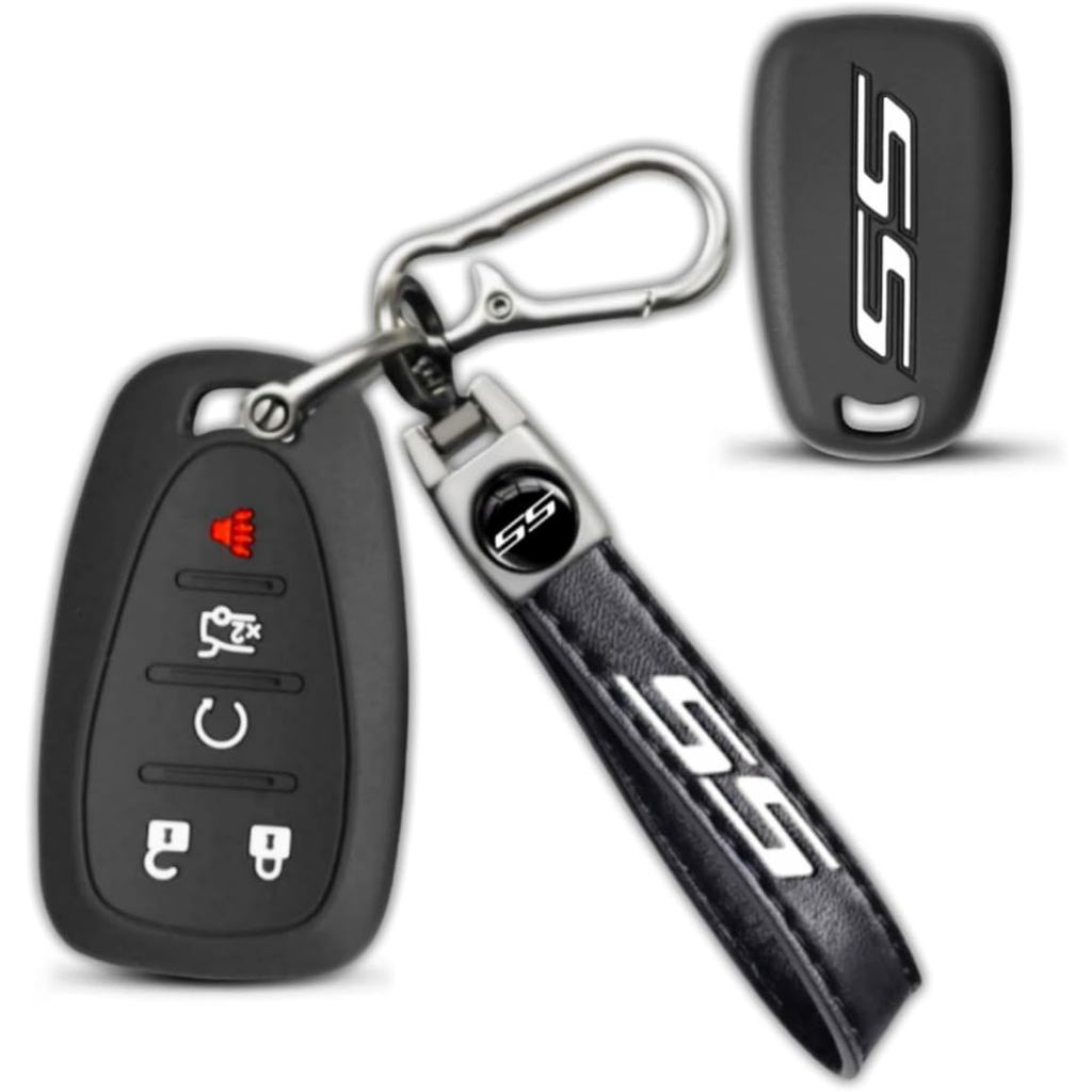 Cho Camaro SS Móc Khóa Với Silicon Mềm Bảo Vệ Chìa Khóa Dành Cho Chevy Malibu Impala Camaro SS Phụ K