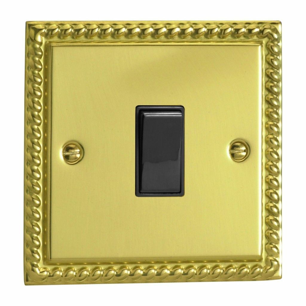 Iraq Yemen Liban Dây Bên SWITCH 1 GANG 1 WAY SWITCH GEORGIAN BRASS