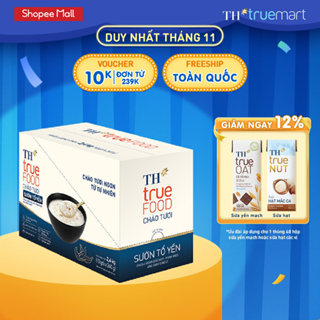  Hộp 10 gói cháo tươi sườn tổ yến TH true FOOD 240 gr  240 gr x 10 gói  