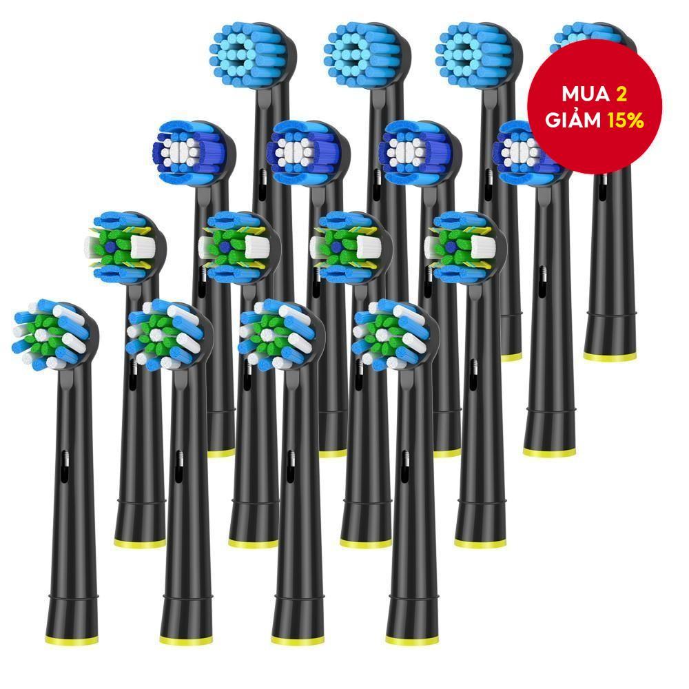 4 Đầu bàn chải thay thế hành động chéo EB50 cho bàn chải đánh răng điện Oral B D12 D16 D100 3757 370