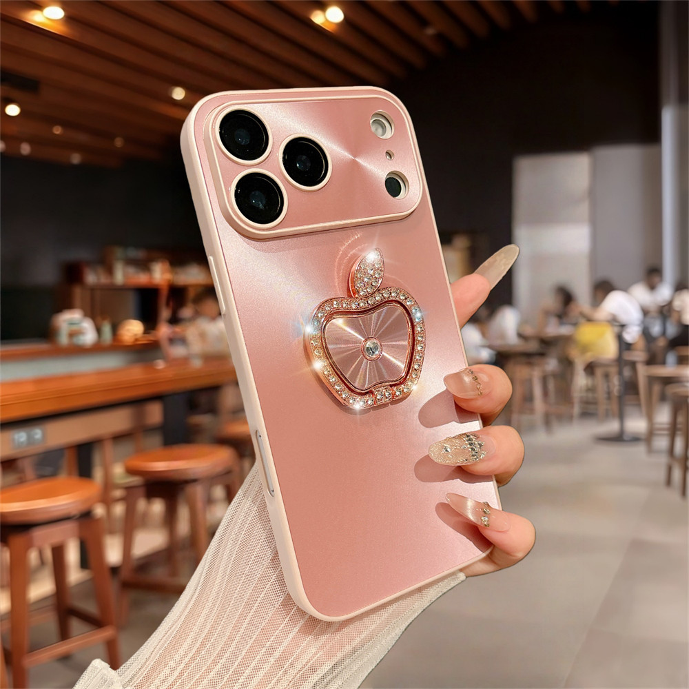 Ốp điện thoại Flash Diamond Stand cho IPhone 17 Pro Max 16 12 13 14 15 Pro Max 15 16 plus Vỏ có Came