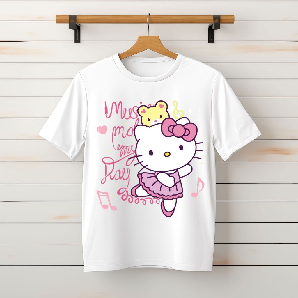 Áo phông, Áo Thun Áo Cộc unisex Nam Nữ, Hello Kitty 87 - Form Xuông [Vietnam FC]