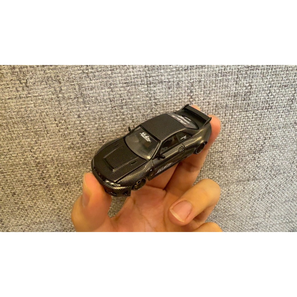 KAIDOHOUSE 1 / 64 116 Nissan GTR R33 Tình trạng ô tô toàn Carbon như thể hiện trong hình Không có lỗ