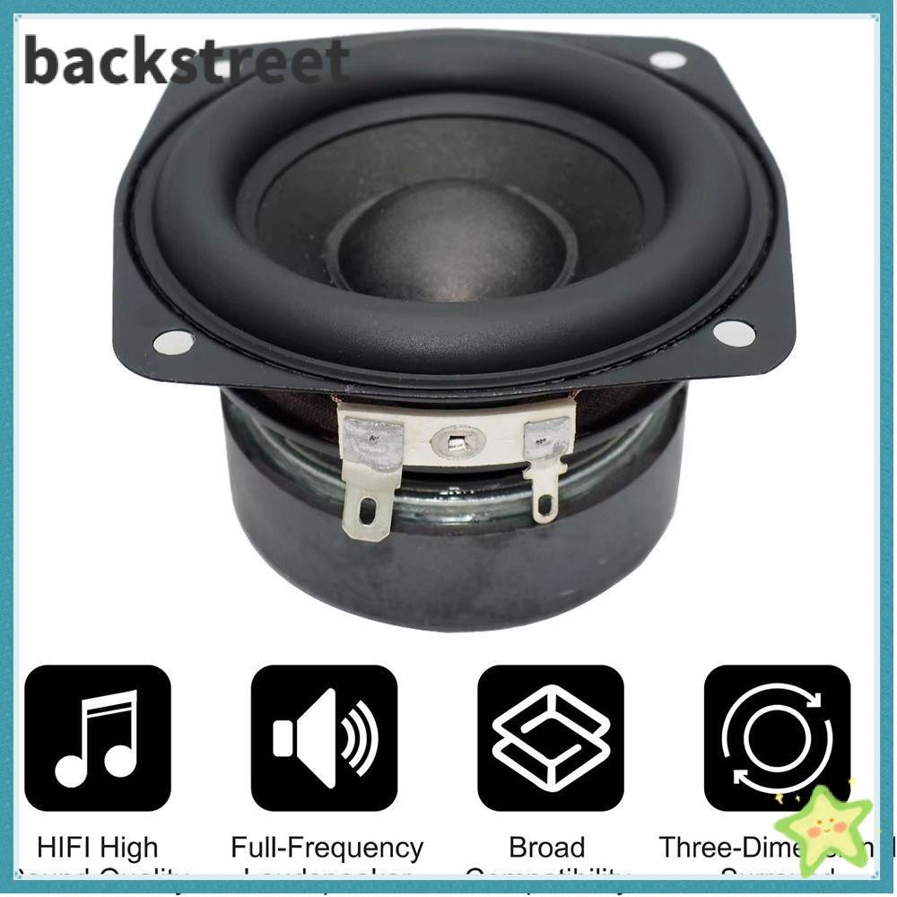 Loa siêu trầm BACKSTREETYF, Loa trầm vuông âm trầm 2 inch 3 inch 4 Ohm 15W, Loa âm thanh toàn dải lo