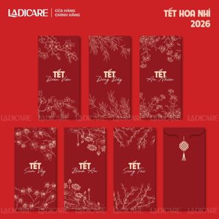  Set bao lì xì Tết Bính Ngọ 2026 thiết kế độc quyền lì xì Tết Hoa Nhí Hoa Sen - giấy C150 cán màng mịn cao cấp 