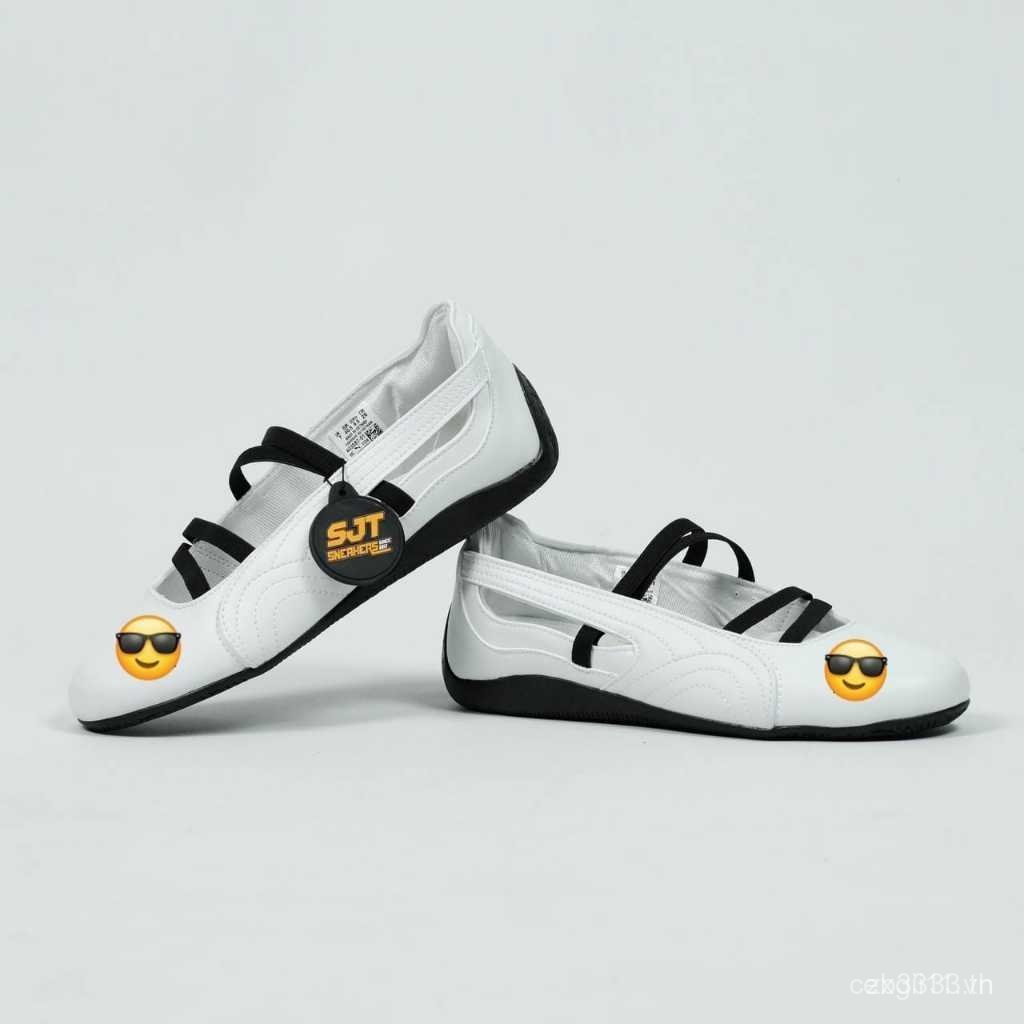 SJT Speedcat Ballet Trắng Đen