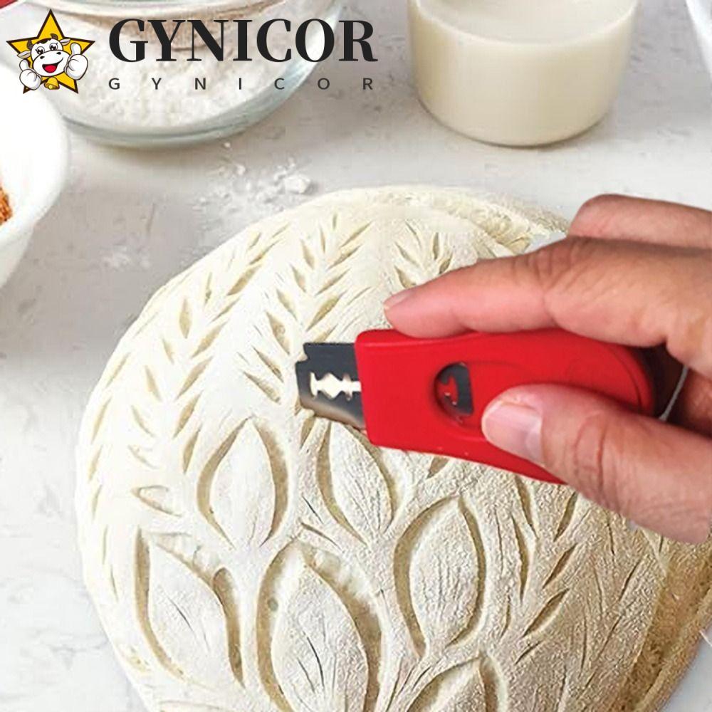 GYNICOR 2 chiếc Máy cắt bột chua, Máy cắt tỉa bánh mì có thể mở rộng, Mini cầm tay có dao cắt thay t