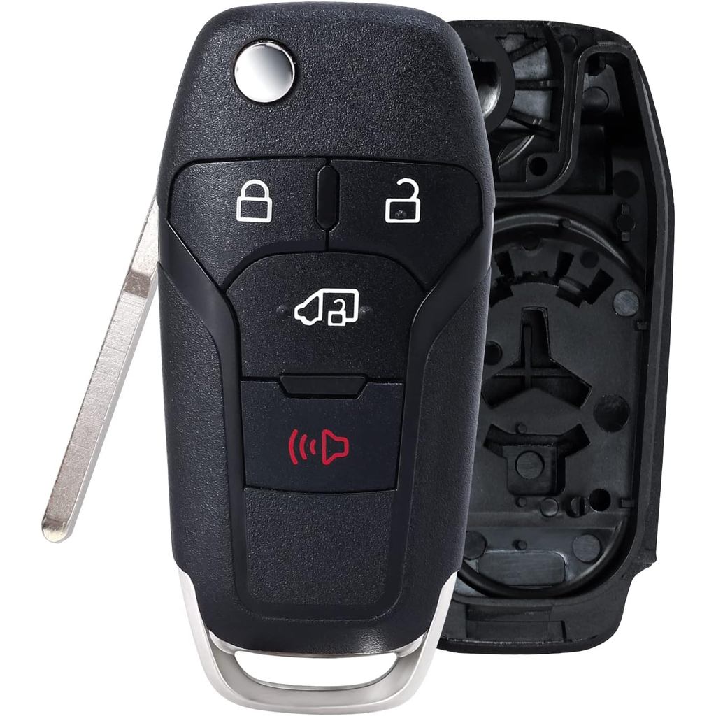Vỏ chìa khóa điều khiển từ xa Fob Vỏ thay thế cho Ford Transit Connect 2019 2020 4 nút (FCCID: N5F-A
