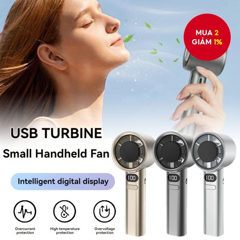 Turbo Mini Quạt Di Động Bàn Tay Kẹp Quạt Sạc USB Pin Bàn Làm Mát Nhỏ Kipas