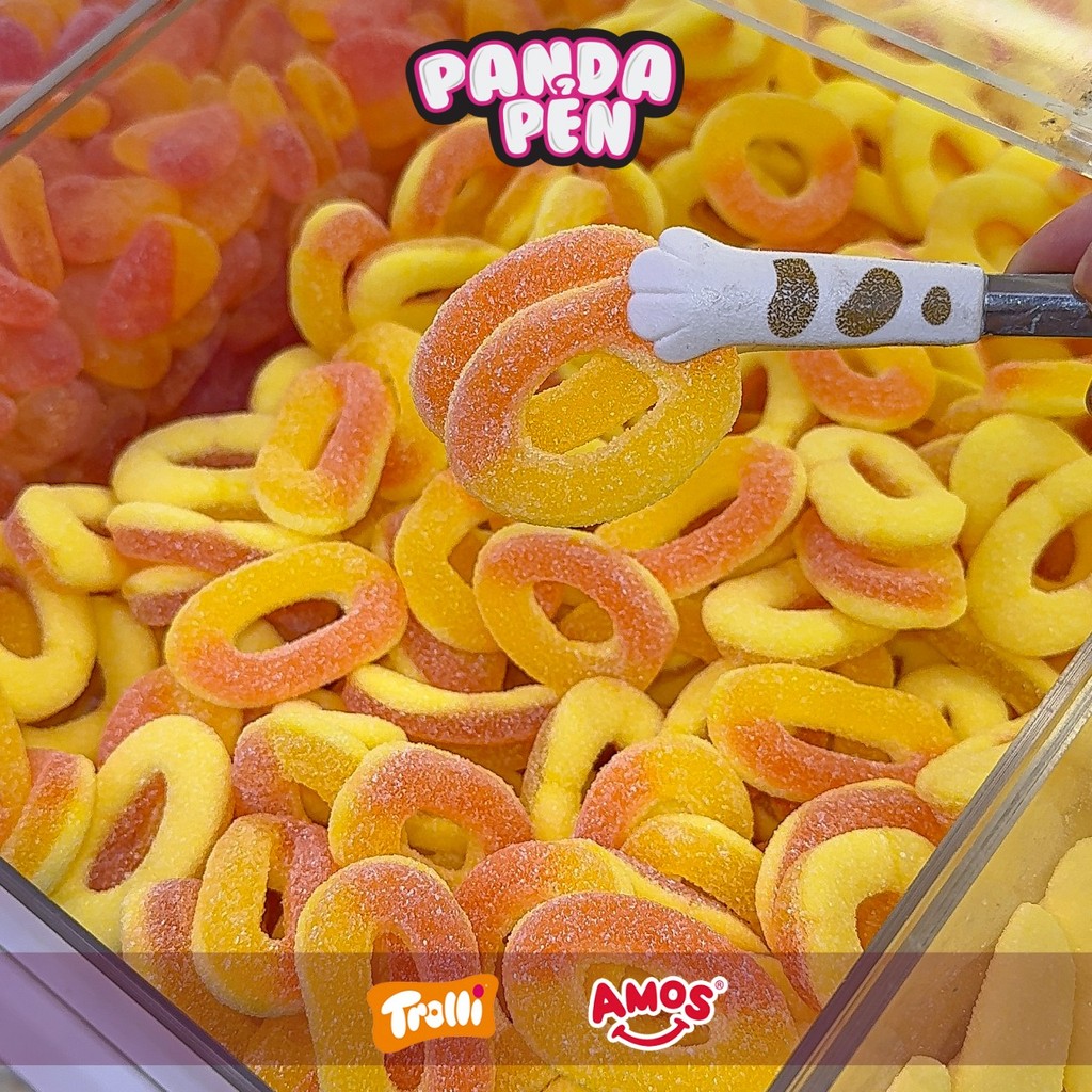 500g Kẹo Dẻo Đức Bọc Đường Vị Đào Lát Panda Pẻn, Kẹo Dẻo Đức Chính Hãng