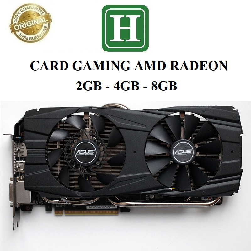 Card màn hình GAMING - AMD R9-280X, R9-290X, R9-380, RX580 - 4GB - 8GB hàng zin chính hãng, BH 6 thá