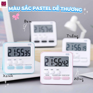  Đồng hồ báo thức nấu ăn hiển thị kỹ thuật số hẹn giờ học ngủ thông minh và di động có nam châm và chân đế 