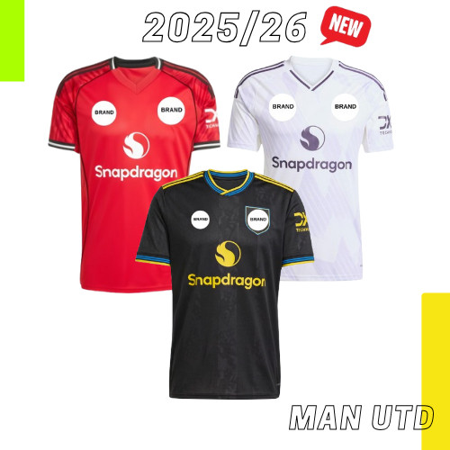 Manchester _ United MU Sân khách thứ 3 Bộ áo bóng đá Murah KualitiJersey Jersi Bola Fan Player Issue