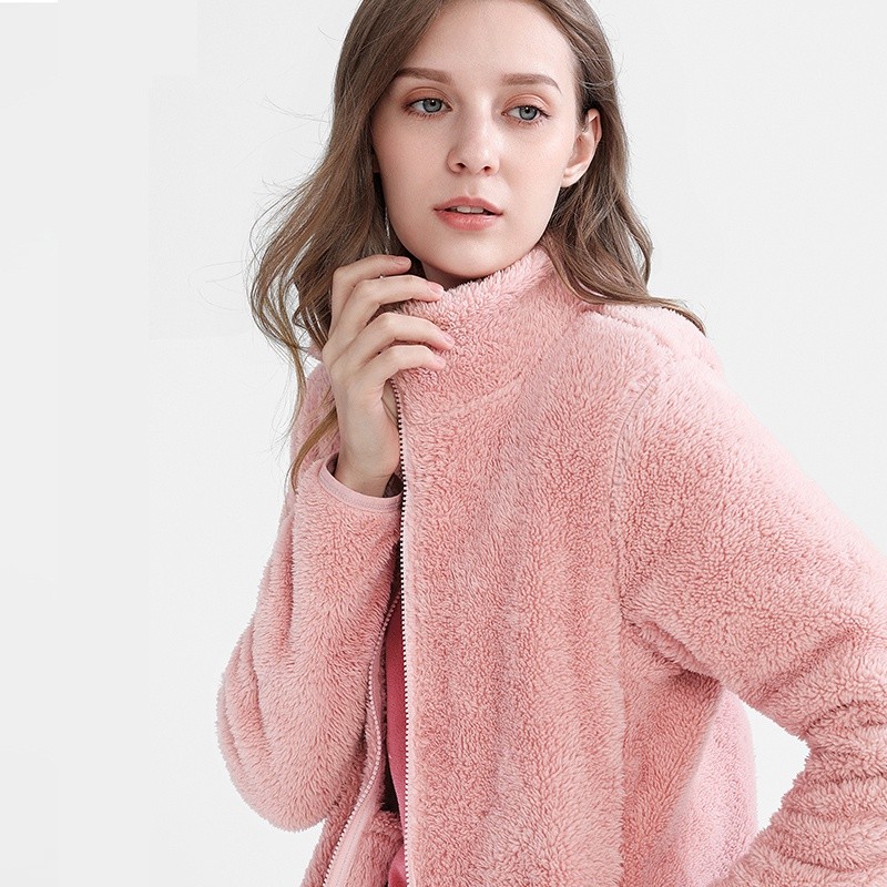 Áo khoác CAMEL CROWN  bằng lông cừu nhung giữ ấm khi đi ra ngoài tay dài mùa thu cho nữ | BigBuy360 - bigbuy360.vn