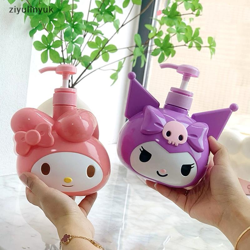 Ziyulinyuk 900ml Sanrio Kuromi Chai Xà Phòng Kawaii My Melody Dầu Gội Tắm Sữa Sub-Bottle Lotion Pres