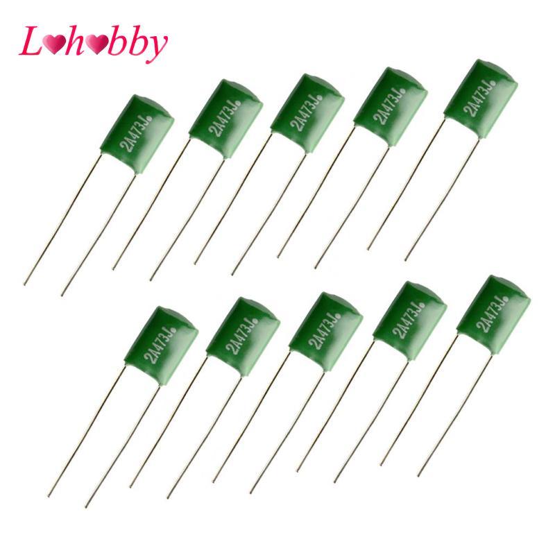 Lohobby Thực Tế 10 Chiếc 0,047 / 2A473J Polyester Phim Đàn Guitar Điện Tụ Điện