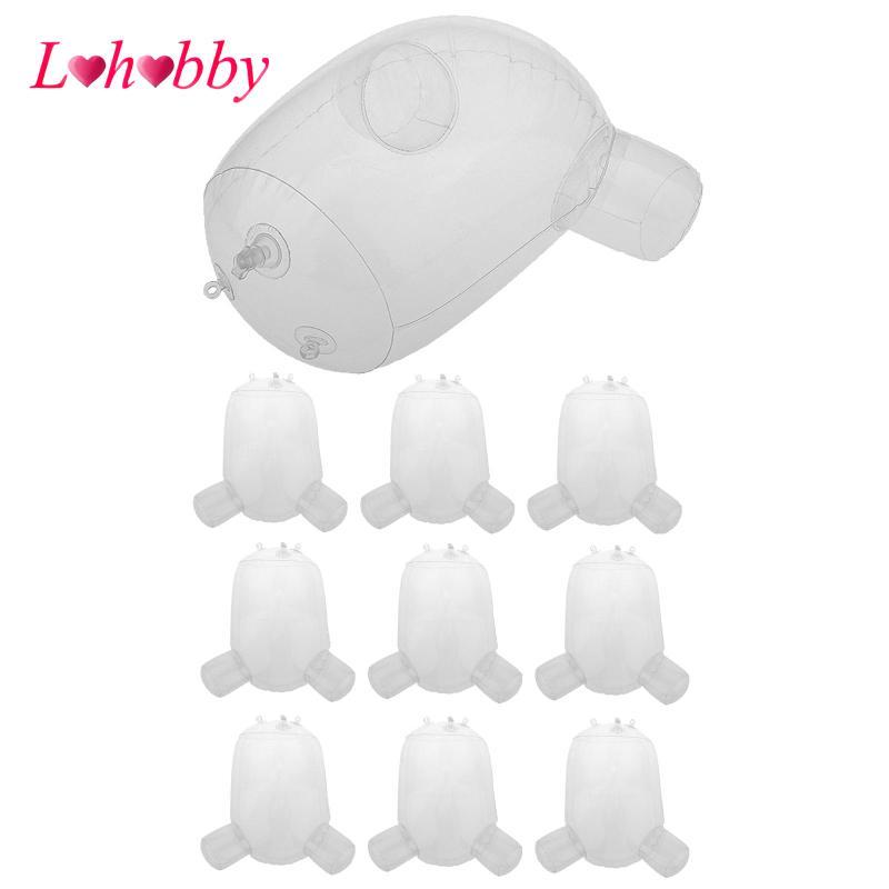 10x Mô hình mông bơm hơi Giá đỡ trưng bày tã PVC Chống mài mòn Thiết thực Tã bơm hơi Mô hình trưng b