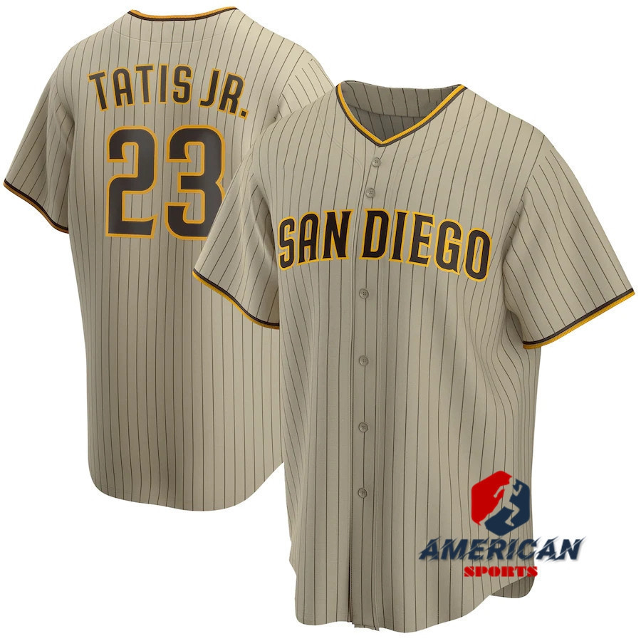 Áo thun nam KK Fernando Tatis Jr. Bóng Chày Tan