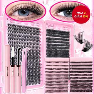  Bộ nối mi Bộ uốn tóc đơn C D với keo dán lông mi keo dán và nhíp 8-16MM 