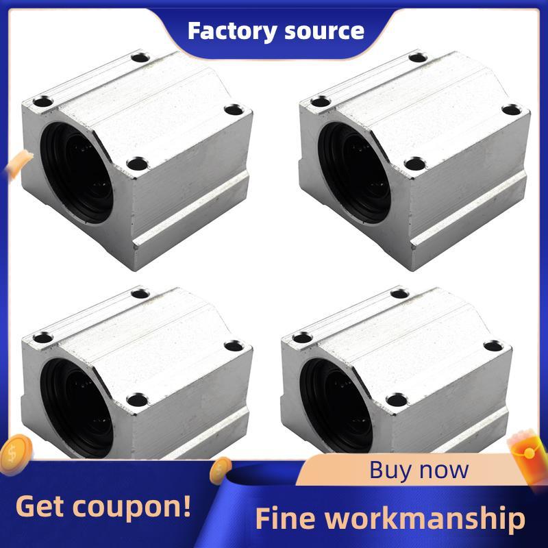 4 SC20UU 20mm Nhôm Chuyển Động Tuyến Tính Vòng Bi Trượt Bushing Cho CNC Đáng Tin Cậy