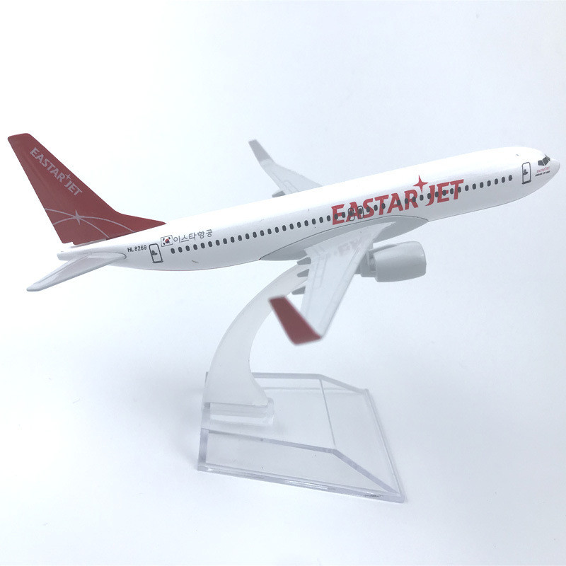 [Hàng có sẵn] Bộ sưu tập Model Máy bay hợp kim 16CM Hàn Quốc Yista Airlines Boeing 737 EASTAR JET