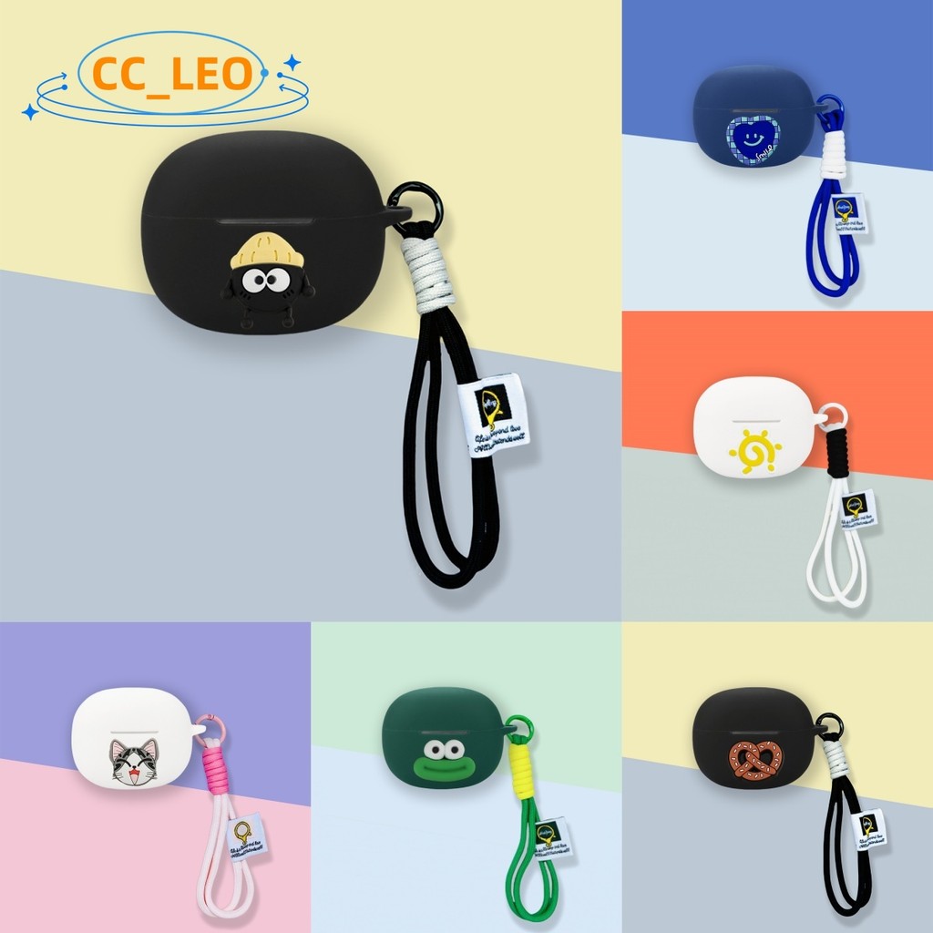 for EarFun Clip Open-Ear Case Cute Lanyard Pendant Cartoon Silicone Soft Case Suitable for EarFun Cl
