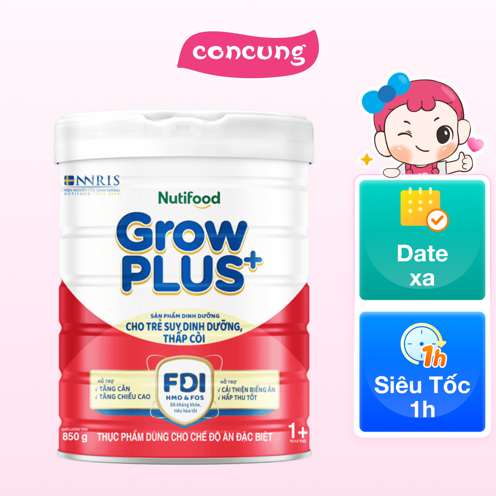 Sữa GrowPLUS+ Đỏ, 1-2 tuổi, 850G