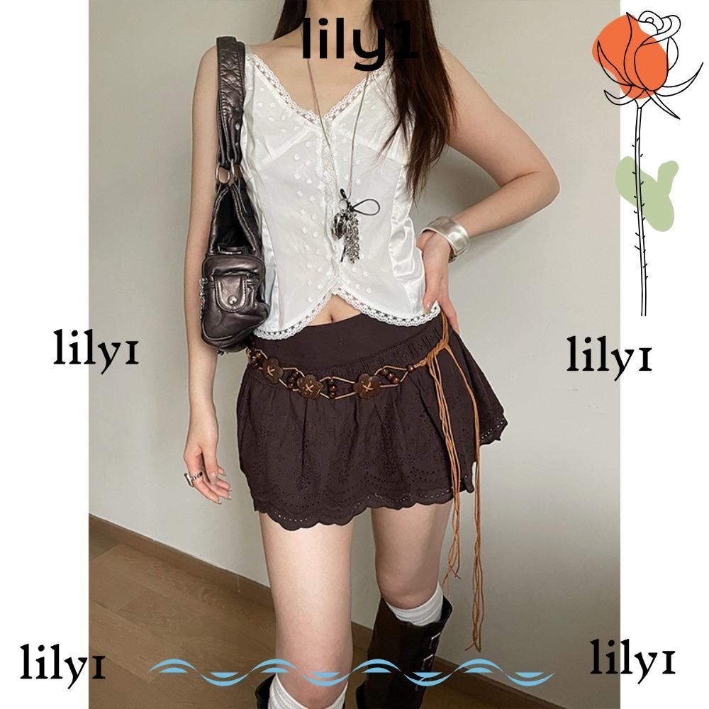 Dây Thắt Lưng LILY, Thắt Lưng Bohemian Hợp Thời Trang Y2K, Trang Trí Đầm Thời Trang Bohemian Váy Vin