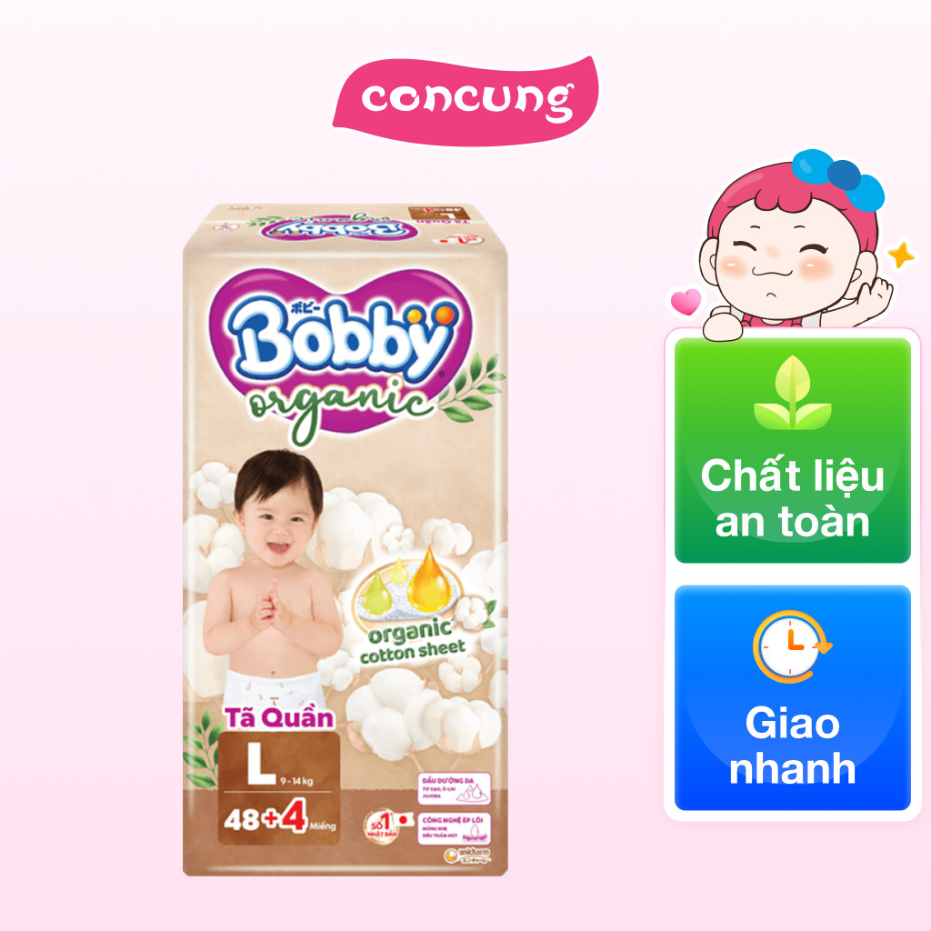 Tã quần Bobby Organic L48 Miếng