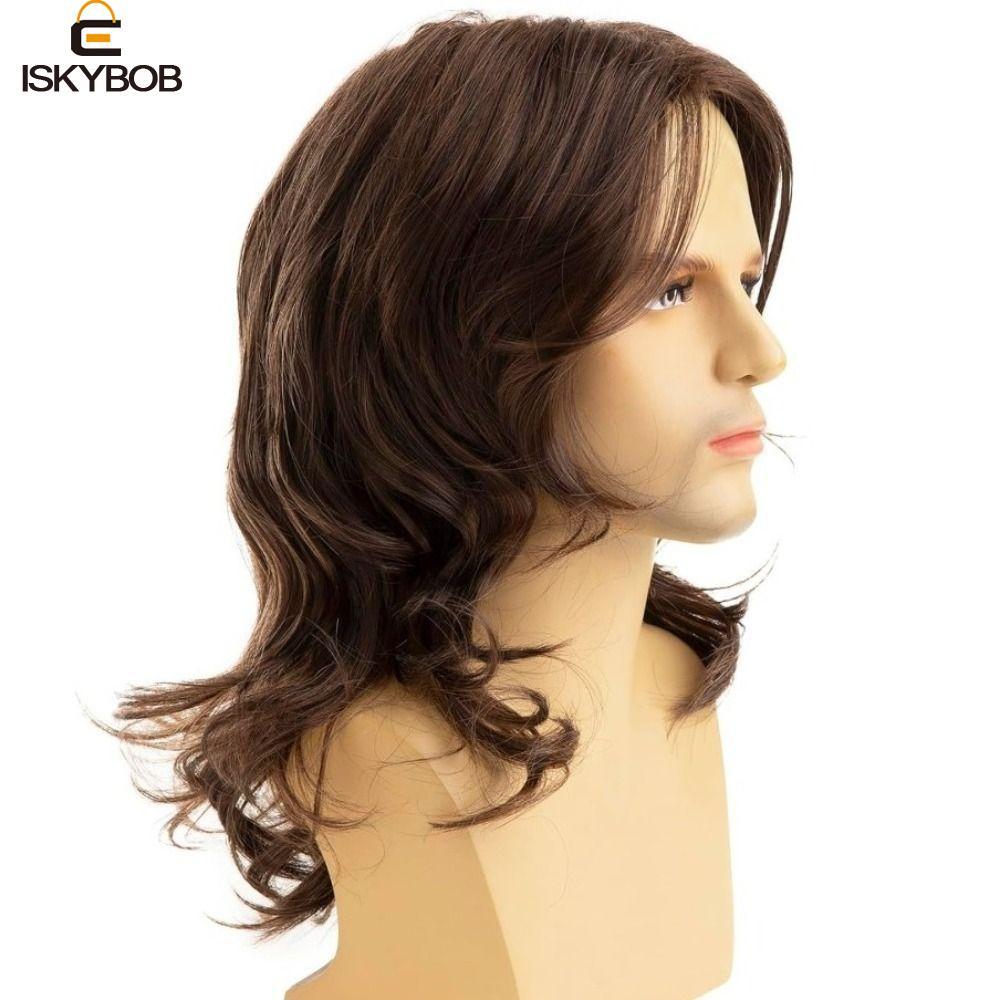 Tóc giả cosplay namFUJIOU - Style hippie tự nhiên và disco xoăn, phù hợp sử dụng hàng ngày