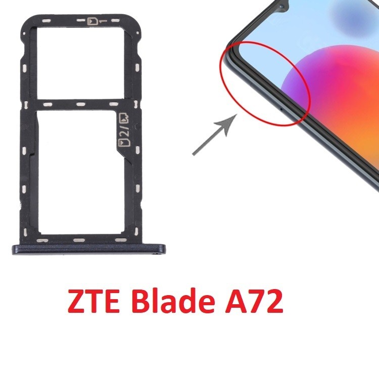 Khay Sim Thẻ Nhớ ZTE Blade A72 SIM Card Tray + SIM Card Tray / Micro SD Card Tray