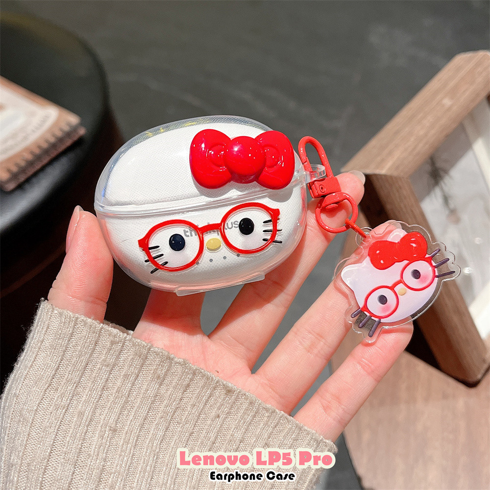 [Ngôi sao tương lai] Dành cho Vỏ Lenovo LP5 Pro Vỏ tai nghe silicon mềm DIY Creative Cat