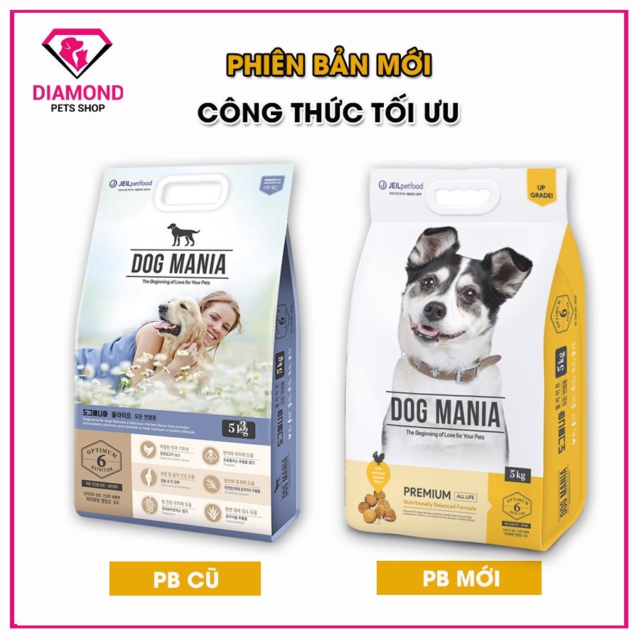 thức ăn cho chó Dog mania - 5kg túi nguyên