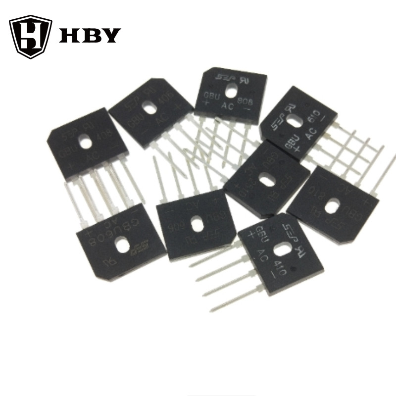 5 Cầu chỉnh lưu GBU408 / 805 / 1006 / 1010 / 1510 / 2506 / 2510 / 3510 nguyên bản mới