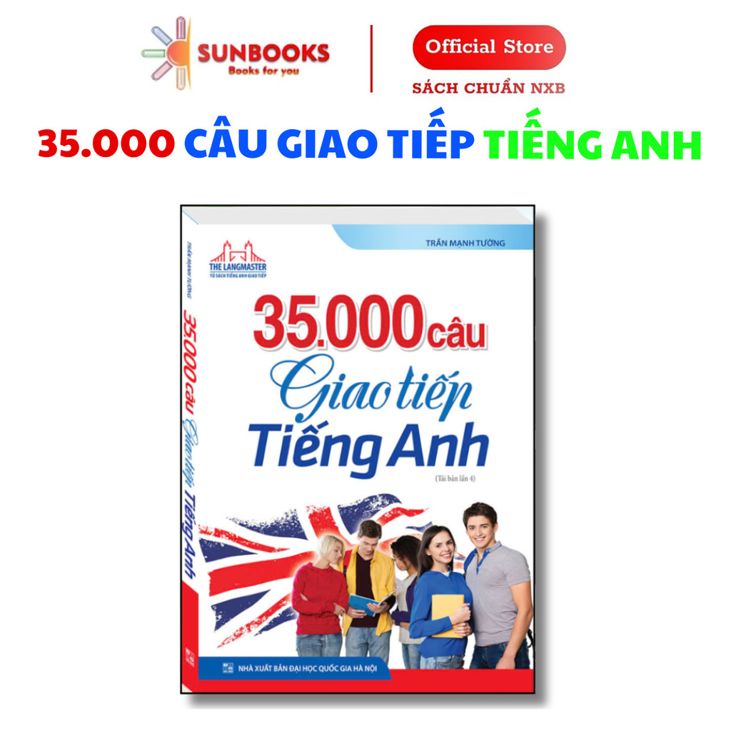 Sách - 35000 câu giao tiếp tiếng Anh ( bìa mềm, tái bản)